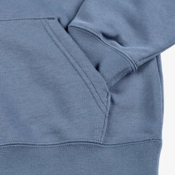 Converse Go-To Embroidered Star Chevron Standard-Fit Fleece Hoodie BLUE MENS XL - Picture 6 of 6